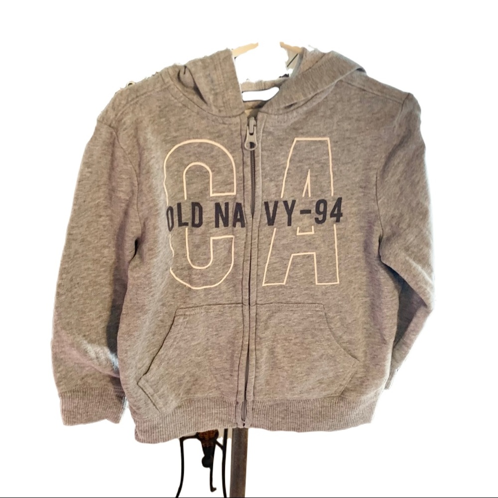 Old Navy Logo Zip-Front Fleece Hoodie